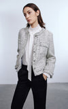Fringe Trim Tweed Jacket