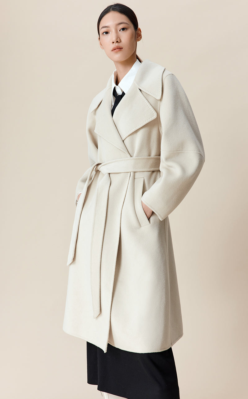 Fashion Sleeve Wool Coat