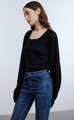 2 in 1 Pointelle Knit Top