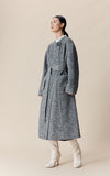 Belted Single Button Wool Coat