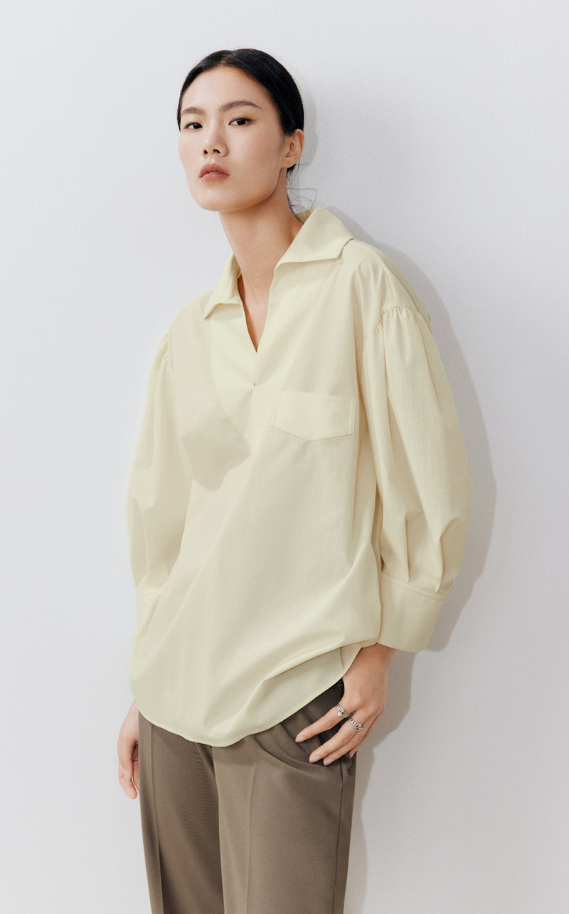 Split Neck Shirt