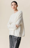 Pointelle Fluffy Cashmere Sweater